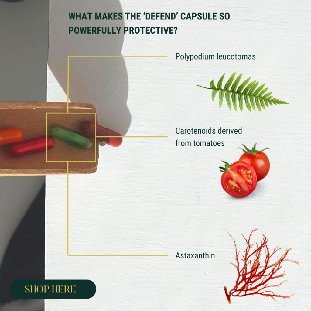 What makes the root4 defend capsule so powerful in liberating skin damage
