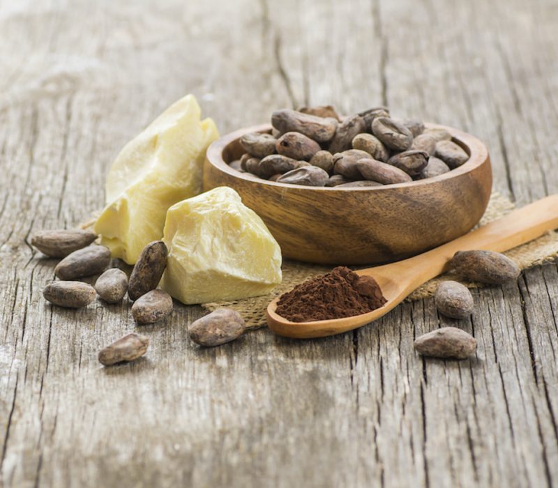 Rich in fatty acids, mainly oleic (35%), stearic (34%), and palmitic (25%) fatty acids, cocoa seed butter is manna for parched skin. Studies have found that cocoa seed butter improves skin tone and elasticity and boosts the skin’s natural moisturizing factors (the GAGs) which play such an important role in the skin barrier. It also boasts polyphenols and is an antioxidant powerhouse with high levels of Vitamin E.
Found in: Face Crème Originale